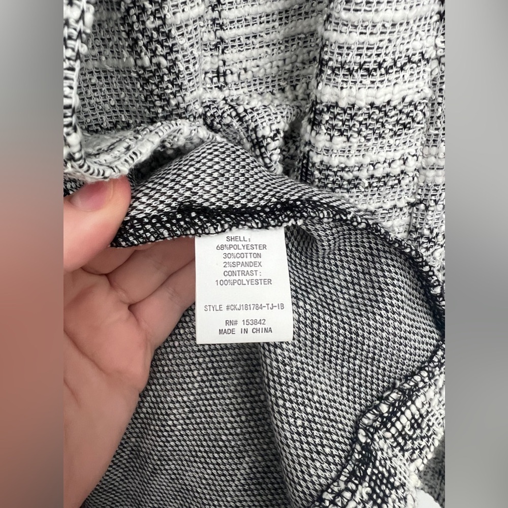 Melloday Tweed Sweater Cardigan Jacket NWT - Picture 3 of 4